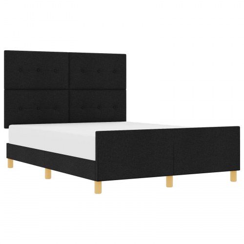 Sengestel Sort 160x200 cm Stof