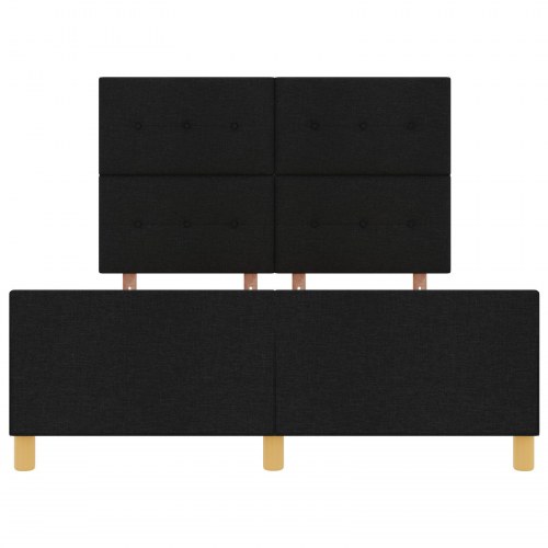 Sengestel Sort 160x200 cm Stof