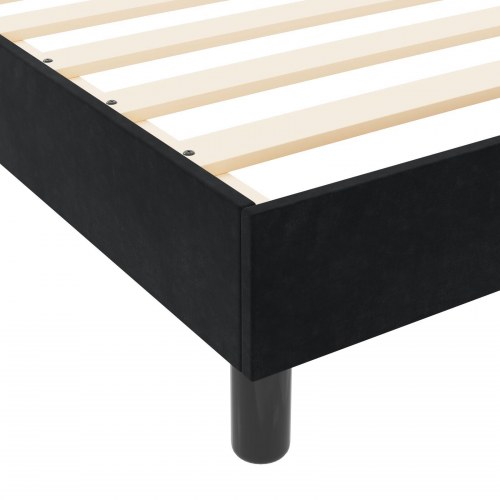 Sengestel Sort 80x200 cm Velour