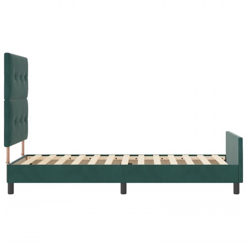 Sengestel Mørkegrøn 90x190 cm Velour