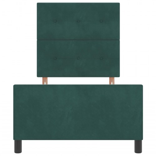 lamelbund Mørkegrøn 90x200 cm Velour