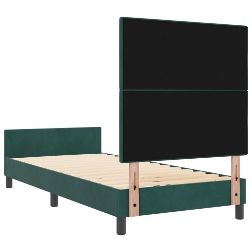lamelbund Mørkegrøn 90x200 cm Velour