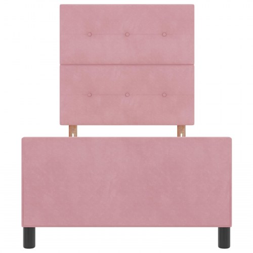Sengestel Pink 100x200 cm Fløjl