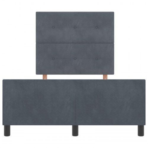 Sengestel Mørkegrå 120x190 cm Velour