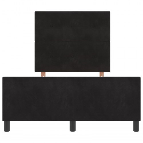 Sengestel Sort 120x190 cm Fløjl