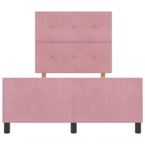 Seng RAMME Pink 120x190 cm Fløjl