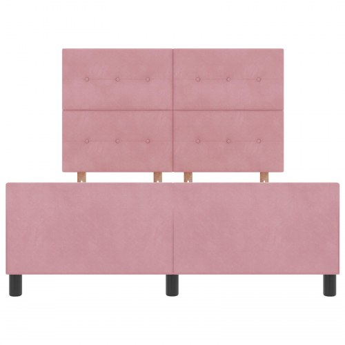 Pink Fløjl Sengegærde 140x190 cm