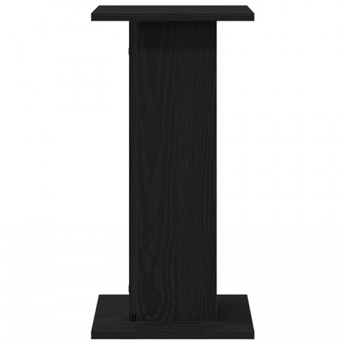 Højttalerstativer 2 stk Sort Eg 30x30x60 cm Konstrueret Træ