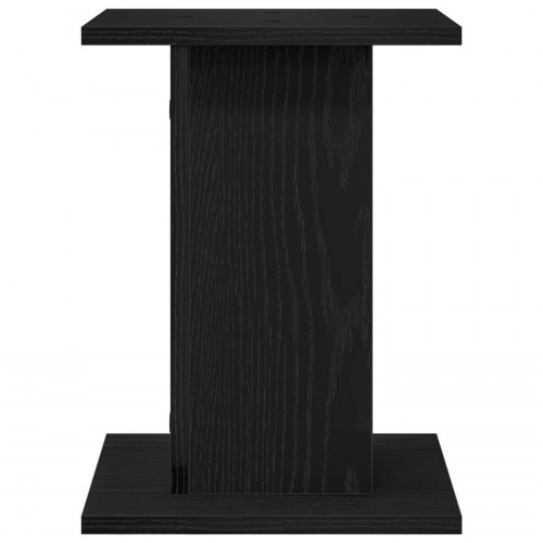 Planteholdere 2 stk Sort Eg 30x30x40 cm Bæredygtigt Træ