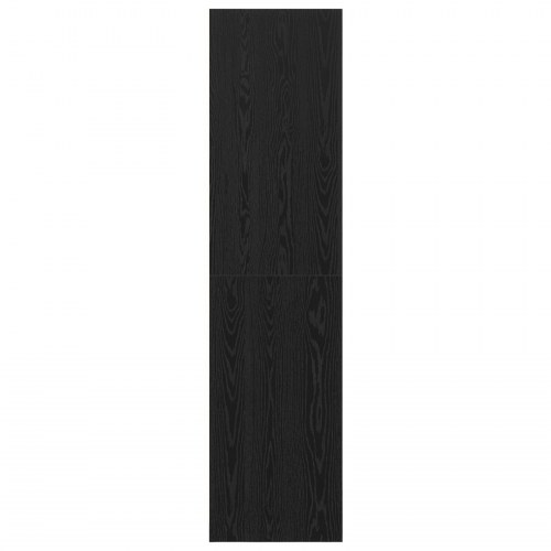 Sort Egetræ Garderobe - 100x50x200 cm