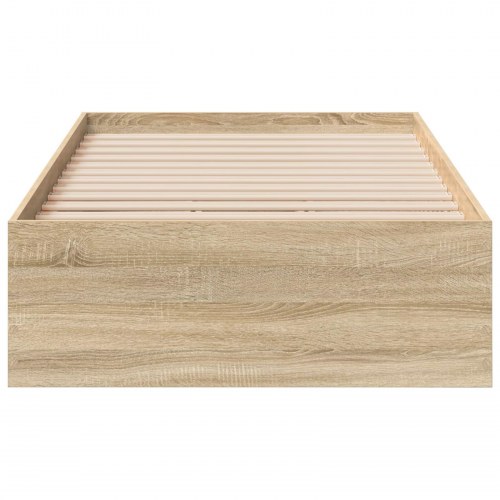 Sengestel Sonoma Eg 90x190 cm Konstrueret træ