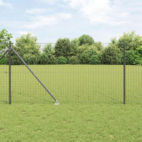 Staketeringspæle med Spyd 26 stk Ø32 mm 140 cm Galvaniseret Stål