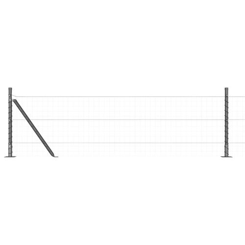 Indhegning Stolper Sæt af 26 Grå Beton 3.2 x 3.2 x 50 cm