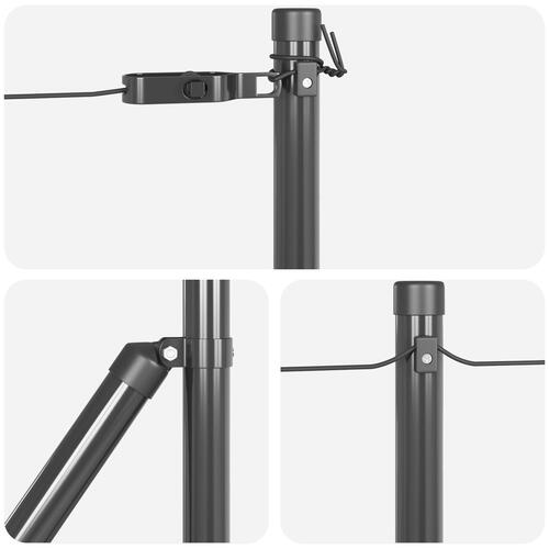 Indhegning Stolper Sæt af 26 Grå Beton 3.2 x 3.2 x 50 cm
