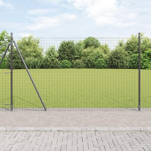 Hegnsstolper Sæt på 52 Grå Beton 3.2 x 3.2 x 83.5 cm Slidstærk