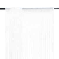 Trådgardiner 2 stk. 100 x 250 cm hvid