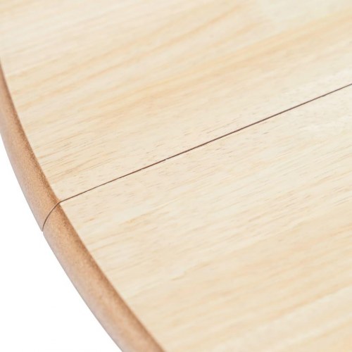 Rundt spisebord 106 cm - hvid og brun