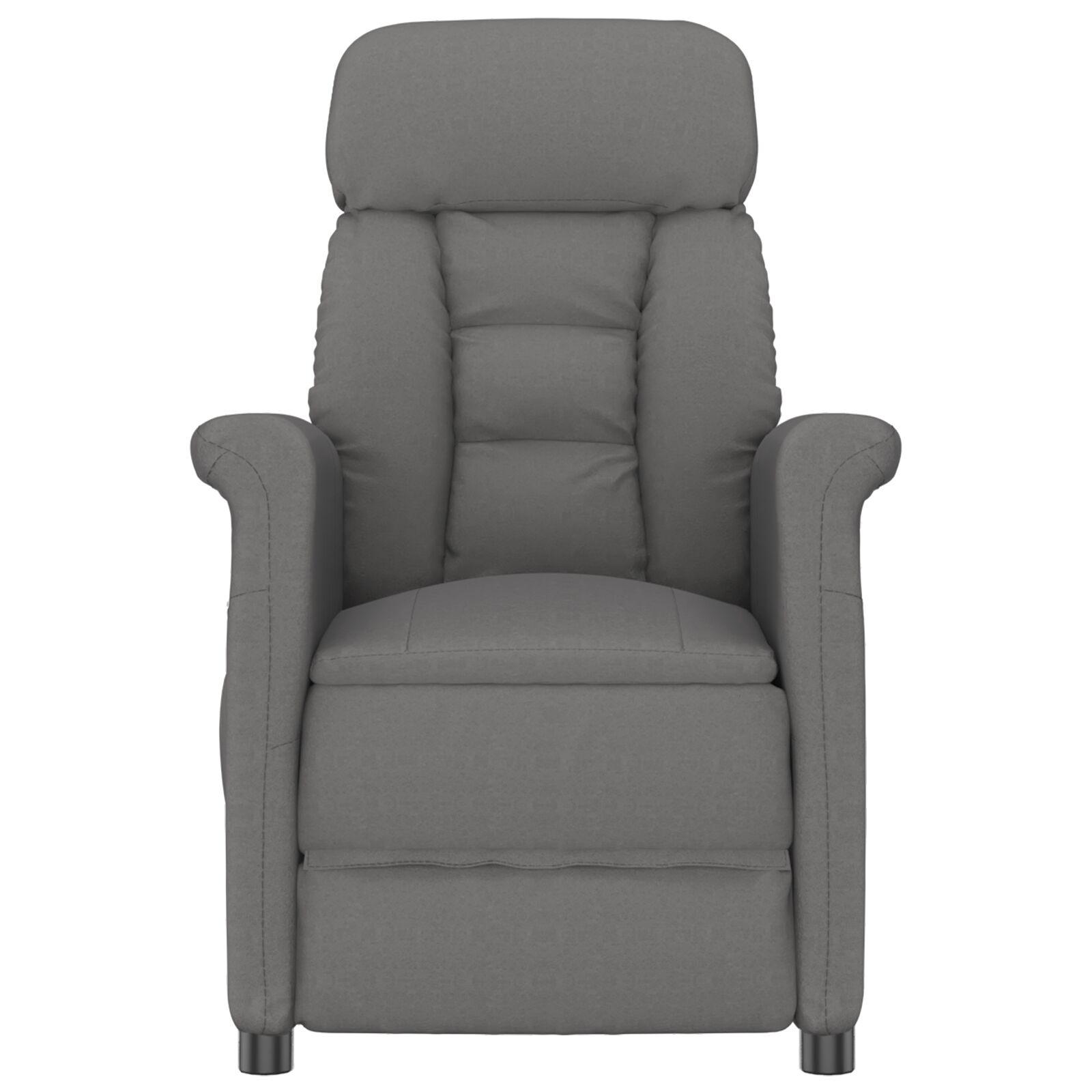 Recliner Stol Mørkegrå Mørkegrå 70.5 x 96.5 x 95 cm Stof