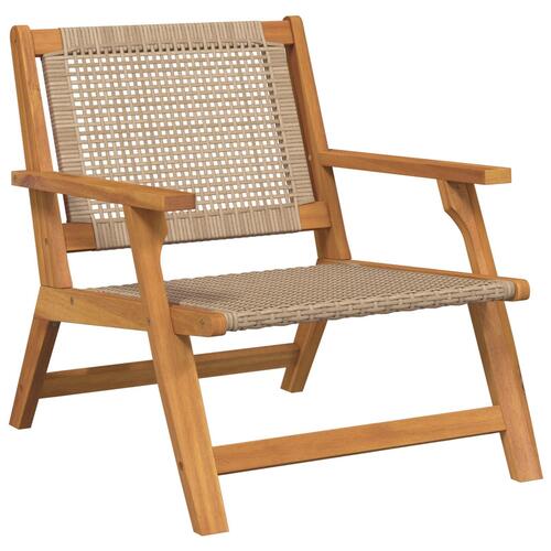Have Stole 2 stk Beige 76x67x73,5 cm Massivt Akacietræ