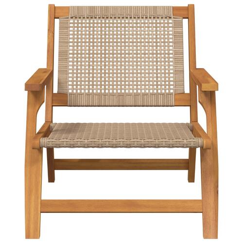 Have Stole 2 stk Beige 76x67x73,5 cm Massivt Akacietræ