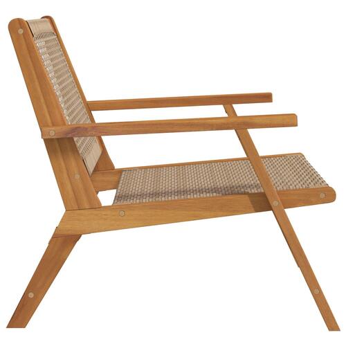 Have Stole 2 stk Beige 76x67x73,5 cm Massivt Akacietræ