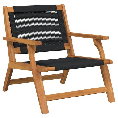 Have Stole 2 stk Sort 67x77x73 cm Massivt Akacietræ