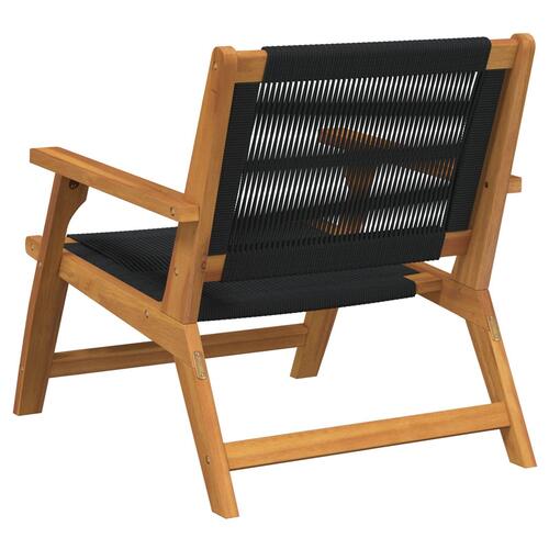Have Stole 2 stk Sort 67x77x73 cm Massivt Akacietræ