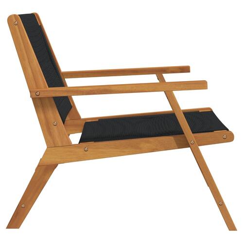 Have Stole 2 stk Sort 67x77x73 cm Massivt Akacietræ