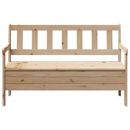 Udendørs Bænk 119x76x44 cm Massivt Fyrretræ