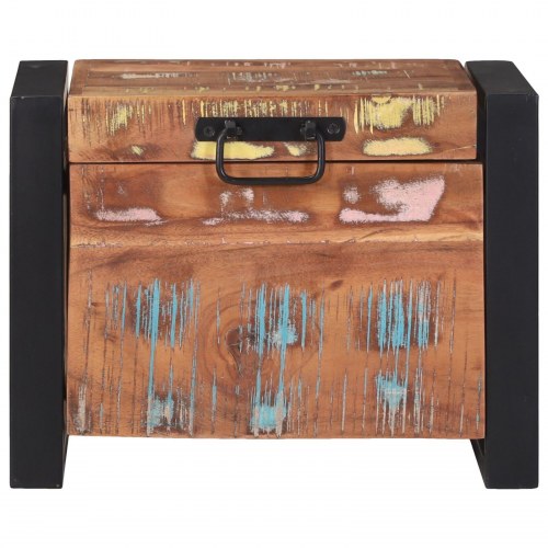 Opbevaringskister 40x30x30cm Solid Genbrugstræ og Metal