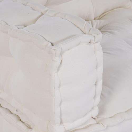 Pallet Sofa Pude med Arm- og Ryglæn Support Cremefarvet Stof