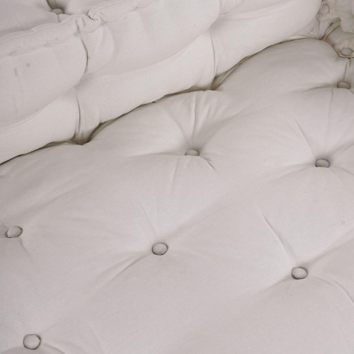 Pallet Sofa Pude med Arm- og Ryglæn Support Cremefarvet Stof