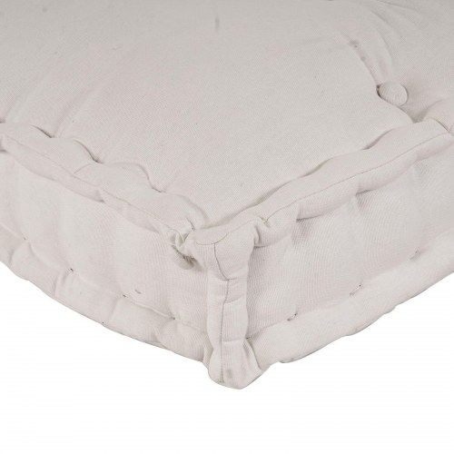 Pallet Sofa Pude med Arm- og Ryglæn Support Cremefarvet Stof