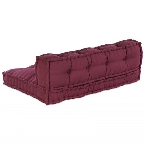 Pallet Sofa Pude med Rygstøtte Rød Stof