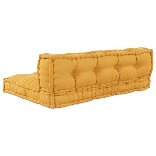 Palletsofa Pude med Rygstøtte - Gul Stof