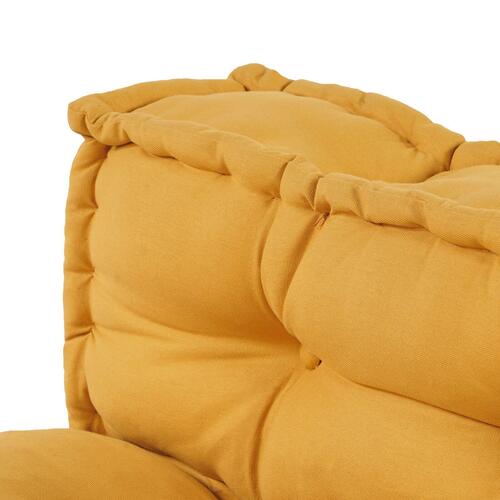 Palletsofa Pude med Rygstøtte - Gul Stof