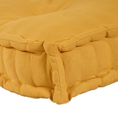 Palletsofa Pude med Rygstøtte - Gul Stof