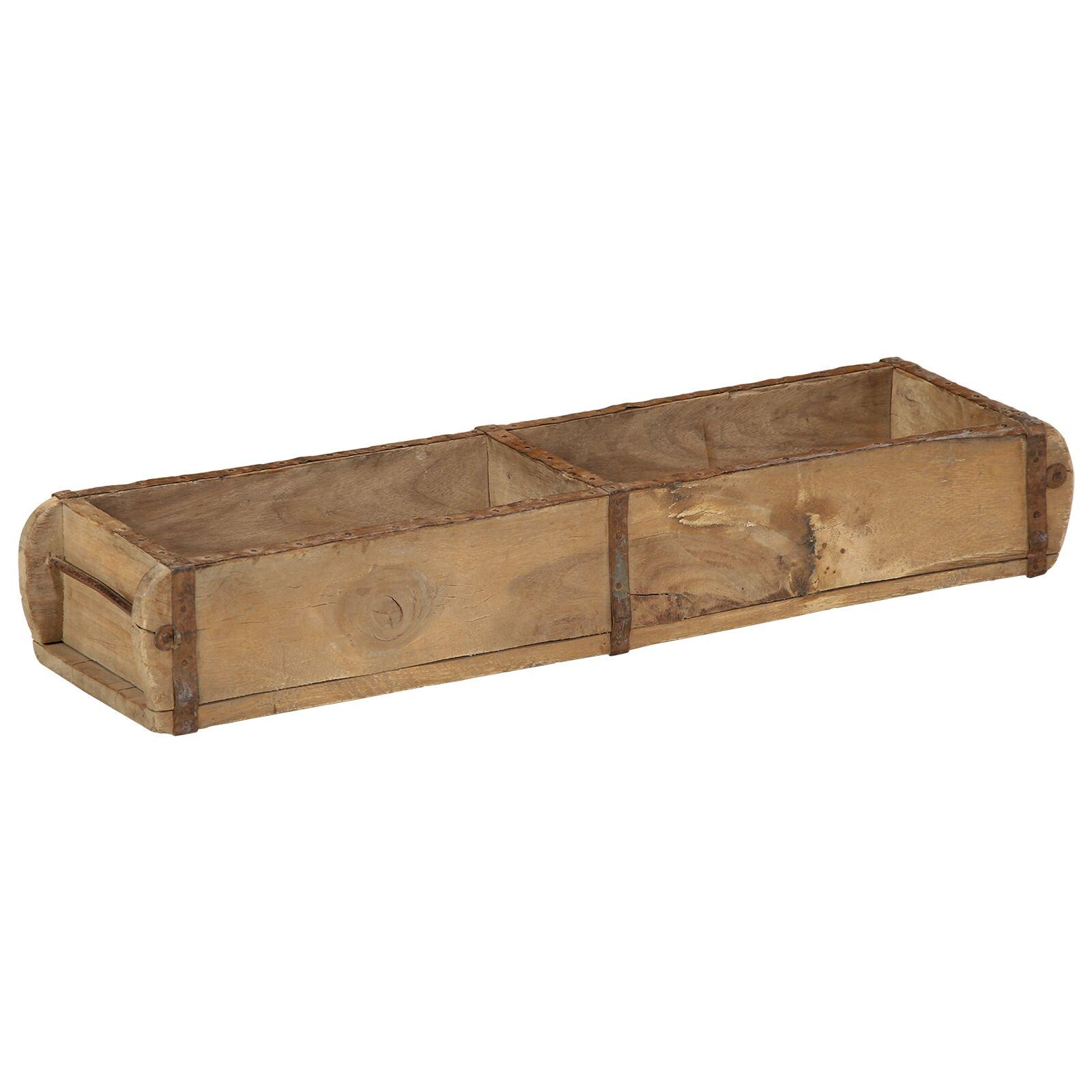Bakke 4 pcs Brun 57 x 15 x 9 cm Solid genbrugs træ