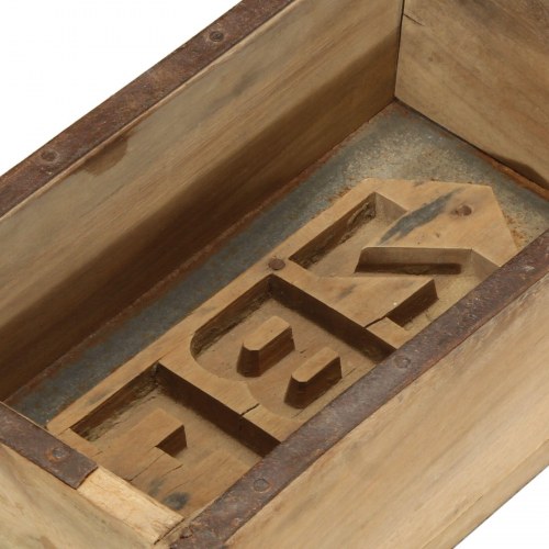 Bakker 4 stk 60,5x15x9 cm Massivt træ Genbrugt