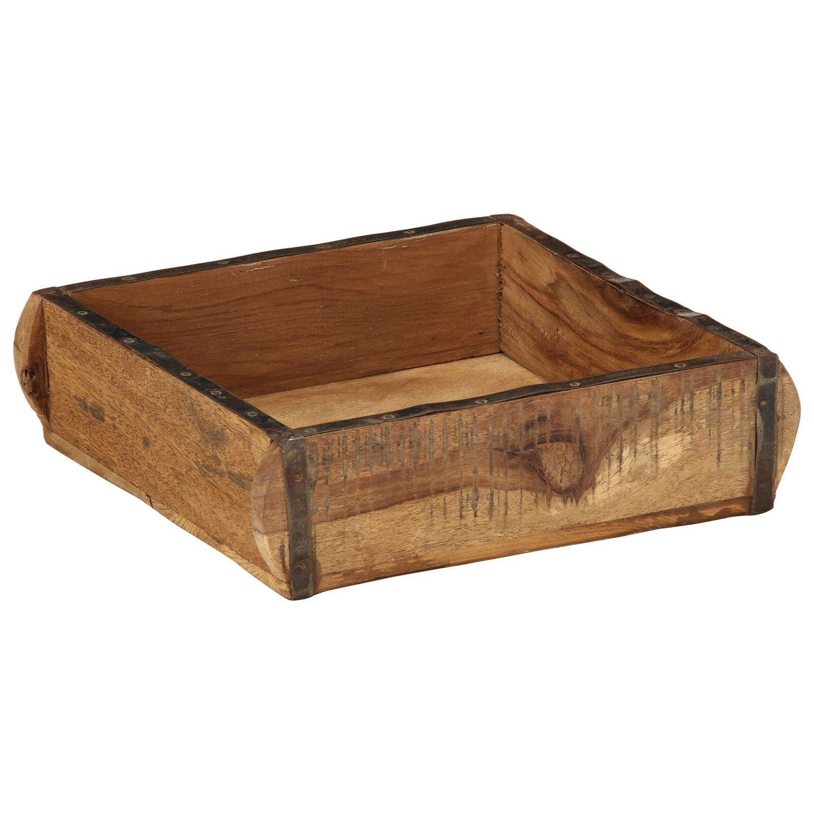Bakke 4 pcs Brun 29 x 31 x 10 cm Solid genbrugs træ