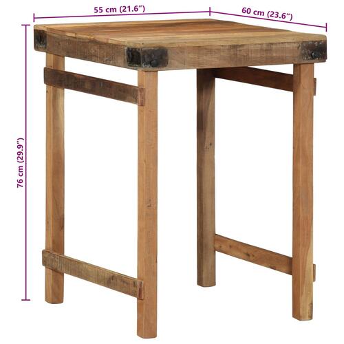 Spisebord 55x60x76 cm Solid Træ Genbrug