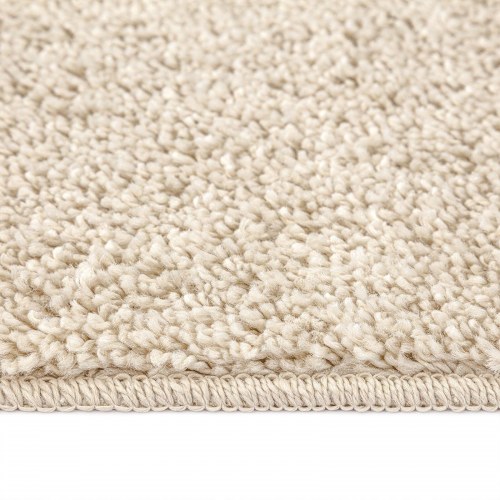 Fluffy Tæppe med Latex Bagside Creme 200x200 cm