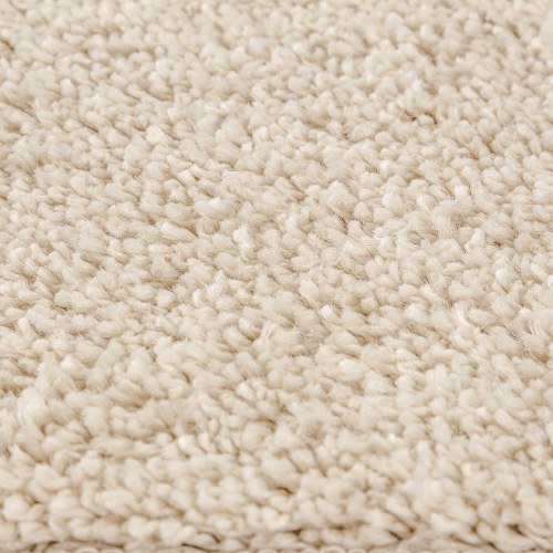 Plysset tæppe med latexbagside creme 240x340 cm