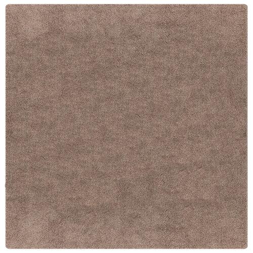 Langhåret Tæppe med Latex Baggrund Brun 200x200 cm