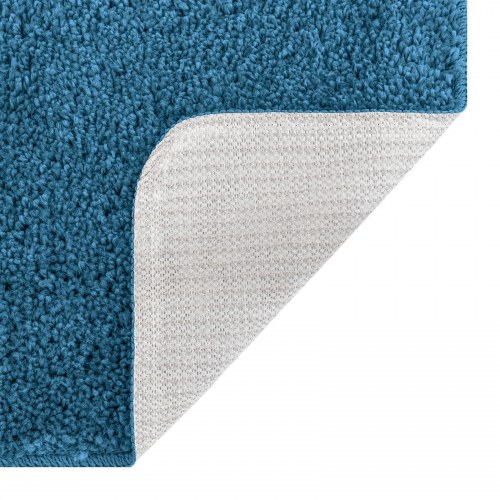 Bademåtte U-formet Blå 50x50 cm Polyester Skridsikker