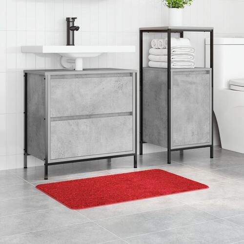 Bademåtte Rektangulær Rød 50x80 cm Polypropylen Skridsikker