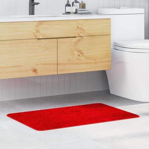 Badeværelse Måtter Rektangulær Rød 60x90 cm Polypropylen Skridsikker