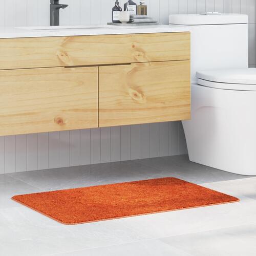 Bademåtte Rektangulær Orange 60x90 cm Polypropylen Skridsikker