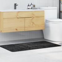 Bademåtte Rektangulær Mørkegrå 70x120 cm Polypropylen Skridsikker