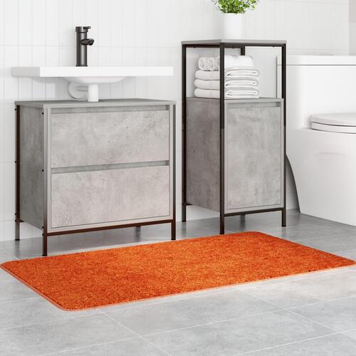 Bademåtte Rektangulær Orange 70x120 cm Polypropylen Skridsikker